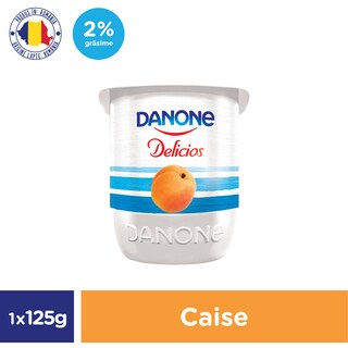 Danone Delicios | Iaurt cu caise 1.9% grasime 125g
