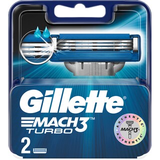 Gillette | Mach3 | Rezerve pentru aparat de ras mach3 turbo 2 bucati