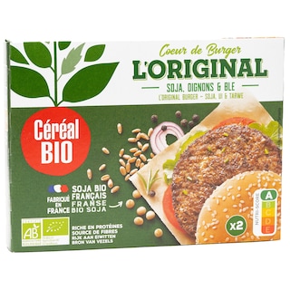 Cereal Bio | Burger vegetal bio cu soia, ceapa si grau 160g