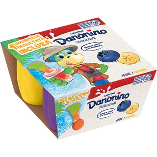 Danonino | Branzica de vaci cu afine/banane 4x50g