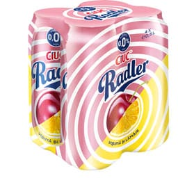 Bere fara alcool cu visina si lamaie  4x0.5L