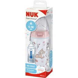 NUK | Biberon First Choice Disney Bambi, 6-18 luni 300ml