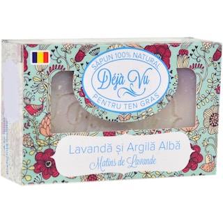 Deja Vu | Sapun natural cu lavanda si argila alba 90g
