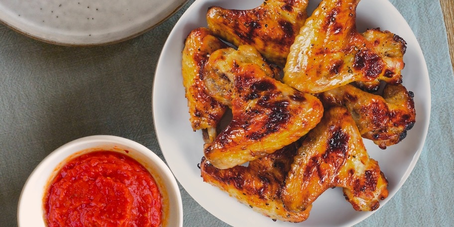 Aripi de pui la cuptor cu sos dulce-picant 