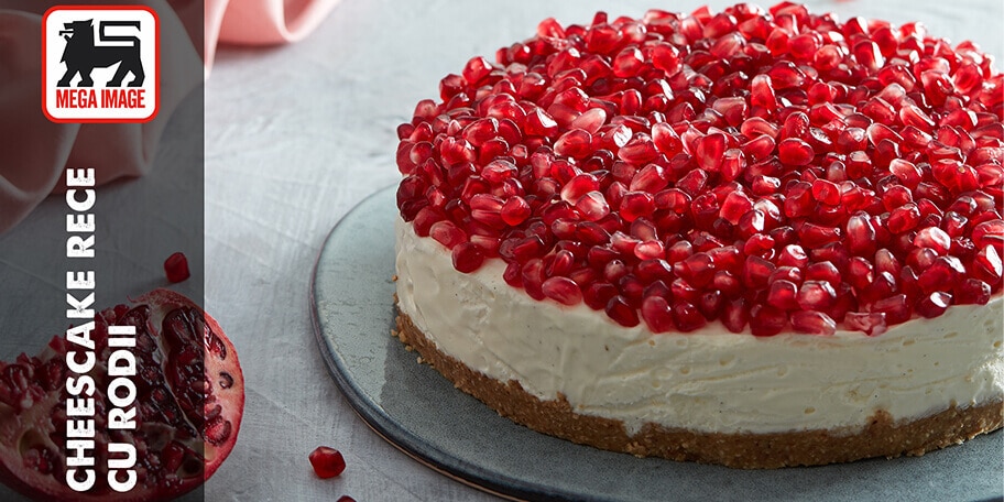 Cheesecake rece cu rodii