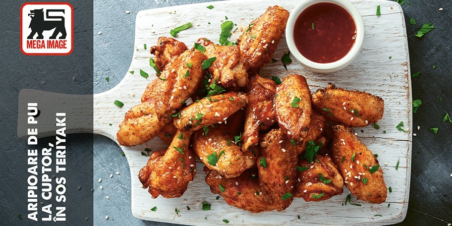 ARIPIOARE DE PUI LA CUPTOR, ÎN SOS TERIYAKI