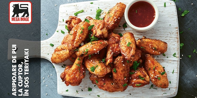 ARIPIOARE DE PUI LA CUPTOR, ÎN SOS TERIYAKI