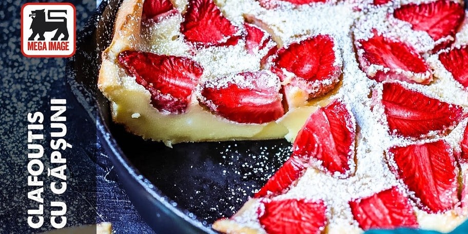 CLAFOUTIS CU CĂPȘUNE