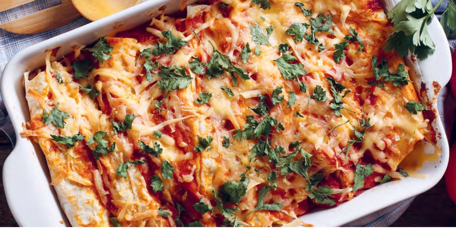Enchiladas de pui