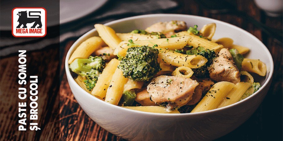 PASTE CU SOMON ȘI BROCCOLI
