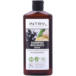 Intra | Sampon bio detoxifiant cu carbune vegetal 250ml