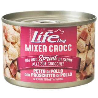 Life | Mixer crocc | Hrana umeda pentru caini, cu pui si sunca 150g