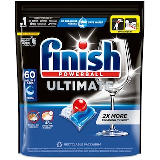Finish | Detergent pentru masina de spalat vase, 60 capsule