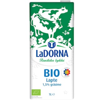 LaDORNA | Lapte UHT ecologic 1.5% grasime 1L