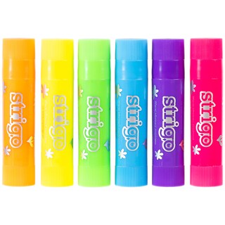Strigo | Creioane gel neon, 6 culori