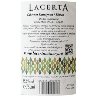 Lacerta Winery | Vin rosu cupaj 0.75l
