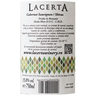 Lacerta Winery | Vin rosu cupaj 0.75l