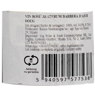 Tenuta Montemagno | Vin rosu Austerum Barbera d'Asti 0.75L