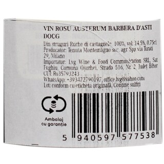 Tenuta Montemagno | Vin rosu Austerum Barbera d'Asti 0.75L