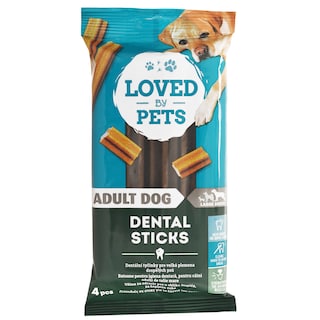 Loved by Pets | Batoane pentru igiena dentara, pentru caini adulti de talie mare 160g