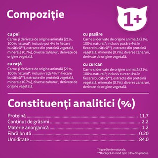 Whiskas | Hrana umeda pentru pisici, cu pui in aspic 12x85g