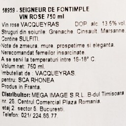 Seigneur de Fontimple | Vin rose Vacqueyras 0.75l