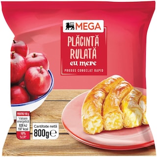 MEGA | Placinta rulata cu mere 800g