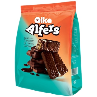 Alka | Alfers | Mini napolitane cu glazura crema de cacao 180g