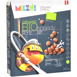 Milzu | Cereale cu secara bilute cu cacao bio Speedy 200g