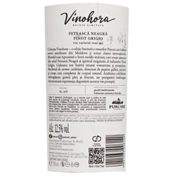 Vinohora | Vin roze sec Feteasca Neagra, Pinot Grigio 0.75L