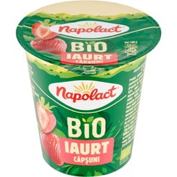 Napolact Bio | Iaurt cu capsuni 130g