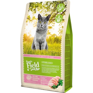 Sam's Field | Hrana uscata pentru pisici sterilizate, cu pui si legume 2.5kg