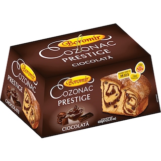 Cozonac Prestige cu cipsuri de ciocolata 650g