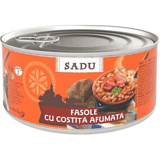 Sadu | Fasole cu costita afumata 400g
