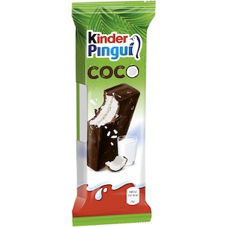 Kinder Pingui | Prajitura cu crema de lapte si nuca de cocos 30g