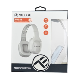 Tellur | Casti Over-Ear Bluetooth Pulse, albe, TLL511371