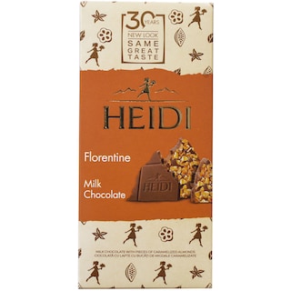 Heidi | Florentine | Ciocolata cu lapte cu strat crocant de migdale caramelizate 100g