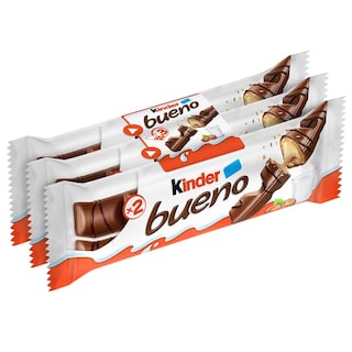 Kinder Bueno | Napolitana cu glazura de ciocolata si umplutura de lapte si alune 3x43g