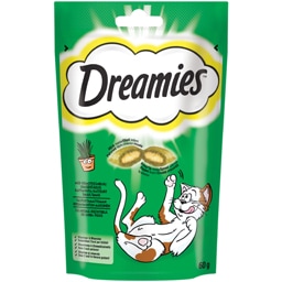 Dreamies | Recompense pentru pisici, cu aroma de iarba piscii 60g