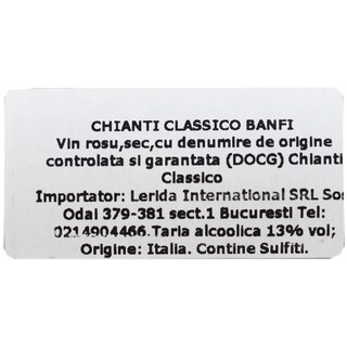 Banfi | Chianti Classico Riserva | Vin rosu sec 0.75l
