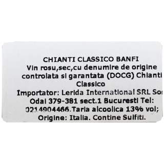 Banfi | Chianti Classico Riserva | Vin rosu sec 0.75l