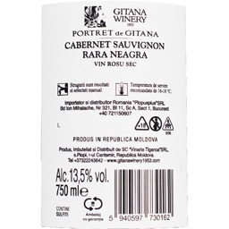 Gitana Winery | Vin rosu sec Cabernet Sauvignon & Rara Neagra 0.75L