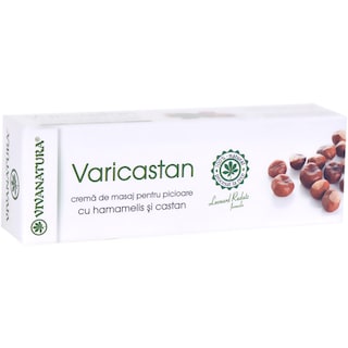 Viva Natura | Crema de masaj pentru picioare cu hamamelis si castan 75ml