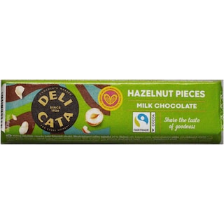 Delicata | Ciocolata cu lapte, cu alune de padure 50g
