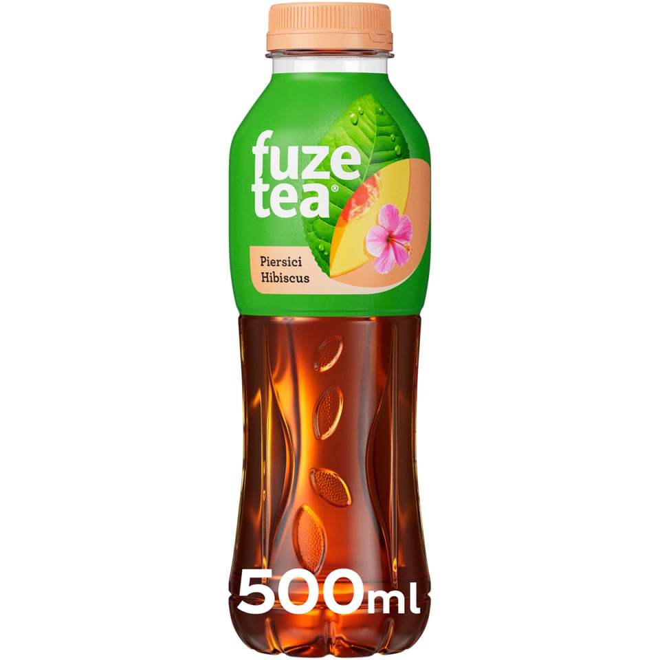 ［t.e.a］ Fuzetea | Ceai negru cu suc de piersici si hibiscus 0.5L | Mega-image