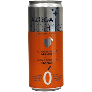 Azuga | Bautura racoritoare carbogazoasa, cu aroma de mango 330ml