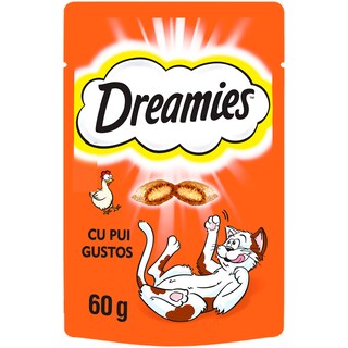 Dreamies | Hrana complementara cu pui pentru pisici adulte si pisoi 60g