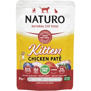 Naturo | Mancare umeda pentru pisici junior, cu pui 85g