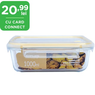 Neoflam | Caserola din sticla borosilicata, 1000ml