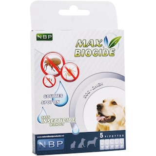 Max Biocide | Pipete antiparazitare pentru caine 5x1ml